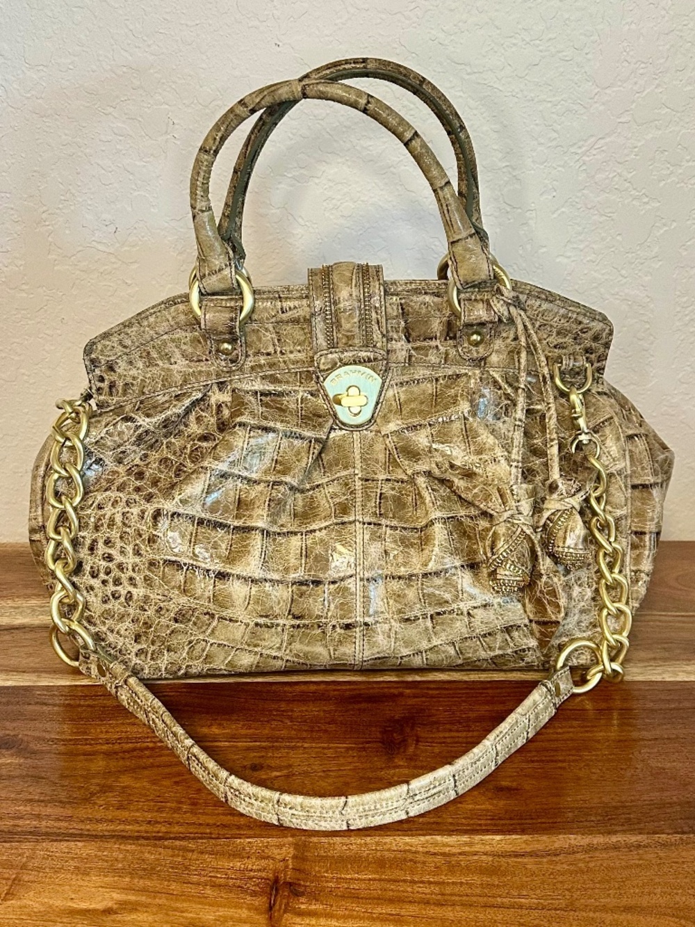 Vintage Brahmin Adora Rose Antique Boulevard NWOT